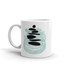 Balancing Rocks Zen Stacked Stones Minimal Abstract Shape Art Coffee Tea Cup Mug, Mug, $ 17.50, A Moment Of Now™