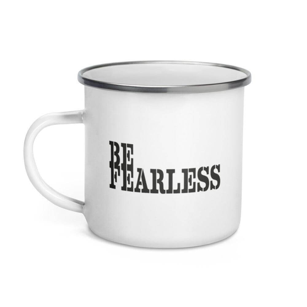 Be Fearless Camper Enamel Coffee Tea Cup Mug, Mug, $ 28.00, A Moment Of Now™