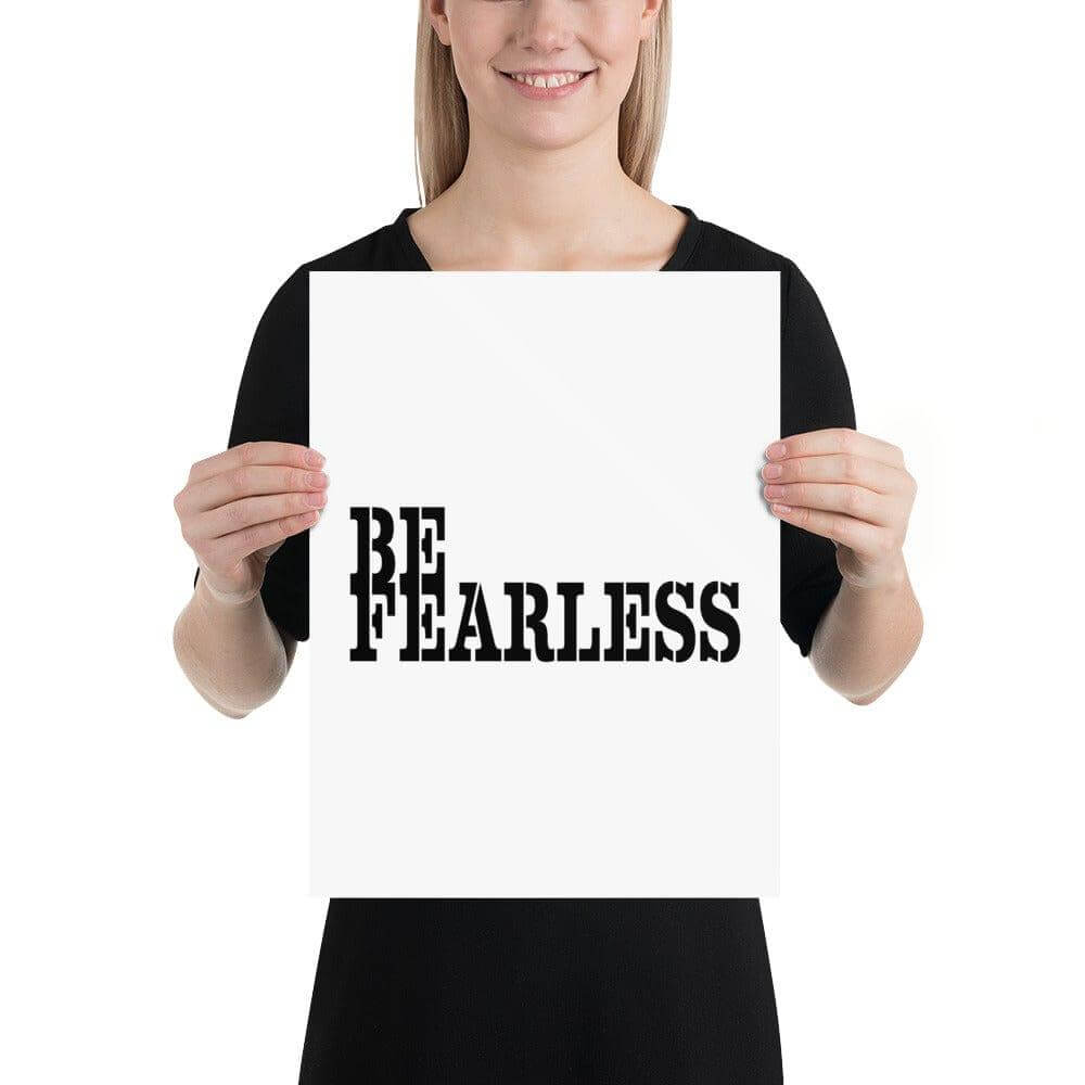Be Fearless Minimalist Matte Poster, Poster, $ 24.50, A Moment Of Now™