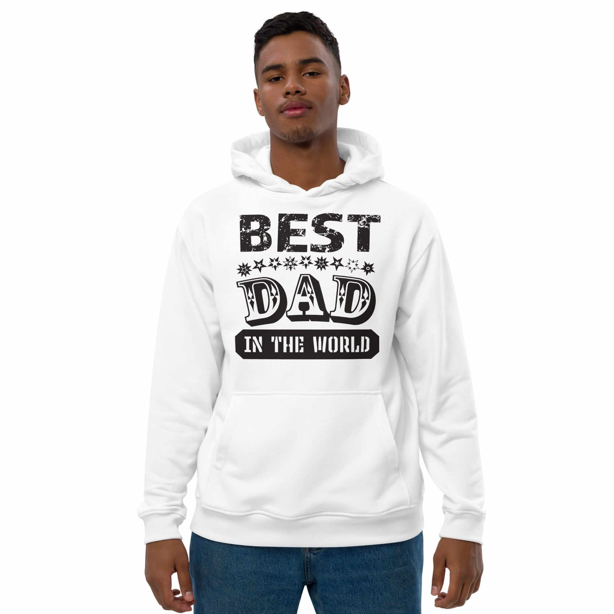 Best Dad In The World Father's Day Gift Ideas Eco Hoodie - White, Hoodies, $ 83.50, A Moment Of Now™