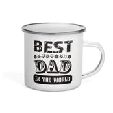 Best Dad In The World Father's Day Gift Ideas Enamel Mug, Mugs, $ 27.00, A Moment Of Now™