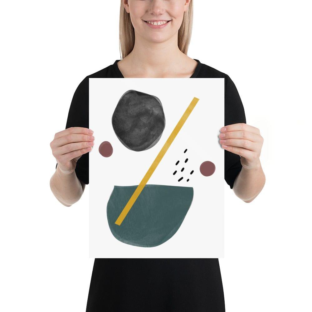 Beto Uncertain Abstract Shape Minimal Mid Century Scandi Art Matte Poster, Poster, $ 33.00, A Moment Of Now™