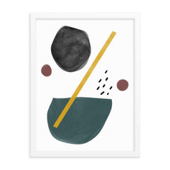 Beto Uncertain Abstract Shape Minimal Mid Century Scandi Art Matte Poster, Poster, $ 33.00, A Moment Of Now™