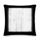 Black Brush Border On White Modern Art Accent Pillow Cushion, Throw Pillows, $ 58.00, A Moment Of Now™