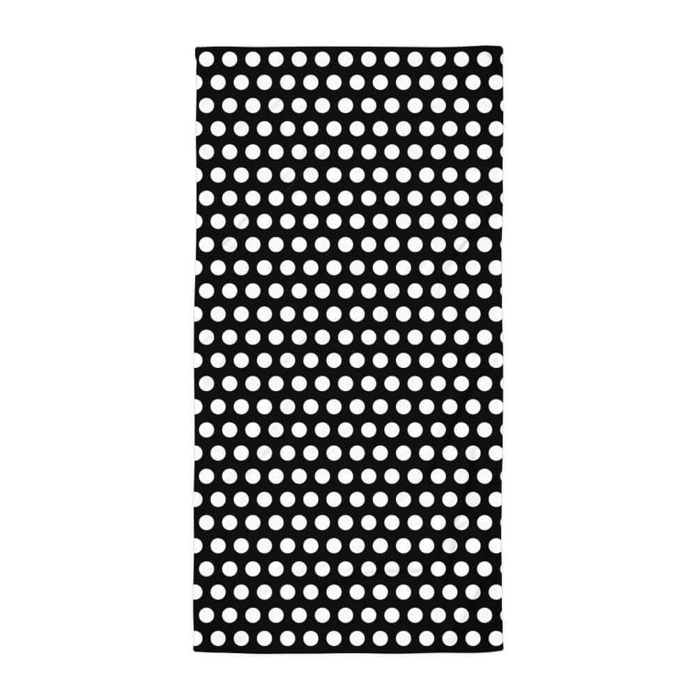 Black on White Polka Dots Beach Bath Towel, Towel, $ 42.95, A Moment Of Now™