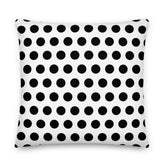 Black Polka Dots on White Premium Decorative Accent Throw Pillow Cushion, Pillow, $ 71.50, A Moment Of Now™