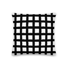 Black Square Geometric Decorative Accent Throw Pillow Cushion, Pillow, $ 64.50, A Moment Of Now™