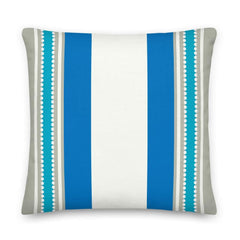 Blue Island Stripes Decorative Throw Accent Pillow Cushion, Pillow, $ 71.50, A Moment Of Now™