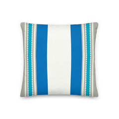 Blue Island Stripes Decorative Throw Accent Pillow Cushion, Pillow, $ 64.50, A Moment Of Now™