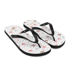 Bunnies On White Flip-Flops, Flip Flops, $ 30.95, A Moment Of Now™