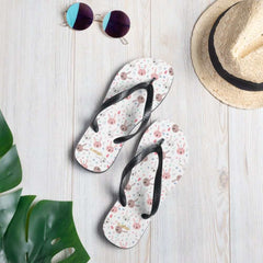 Bunnies On White Flip-Flops, Flip Flops, $ 30.95, A Moment Of Now™