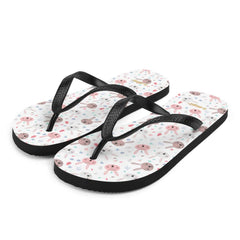 Bunnies On White Flip-Flops, Flip Flops, $ 30.95, A Moment Of Now™