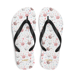 Bunnies On White Flip-Flops, Flip Flops, $ 30.95, A Moment Of Now™