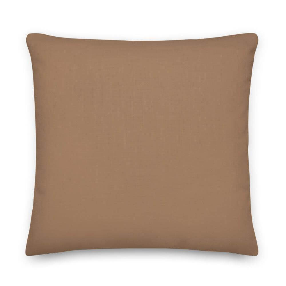 Café Au Lait Solid Color Decorative Pillow | Warm Brown Cozy Decor, Throw Pillows, $ 71.50, A Moment Of Now™