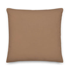 Café Au Lait Solid Color Decorative Pillow | Warm Brown Cozy Decor, Throw Pillows, $ 71.50, A Moment Of Now™