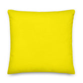 Canary Bright Yellow Solid Color Decorative Throw Pillow Accent Cushion, Pillow, $ 71.50, A Moment Of Now™