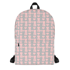 Cat and It's Tail Pink Grey Backpack, Backpack, $ 69.00, A Moment Of Now™