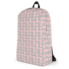 Cat and It's Tail Pink Grey Backpack, Backpack, $ 69.00, A Moment Of Now™