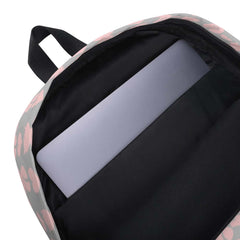 Cat and It's Tail Pink Grey Backpack, Backpack, $ 69.00, A Moment Of Now™