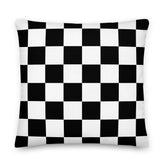 Check Pattern Black & White Geometric Decorative Throw Pillow Cushion, Pillow, $ 71.50, A Moment Of Now™