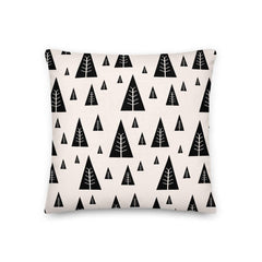 Christmas Holiday Tree Pattern Black Decorative Throw Pillow Cushion, Pillow, $ 64.50, A Moment Of Now™