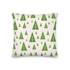 Christmas Holiday Tree Pattern Green Decorative Throw Pillow Cushion, Pillow, $ 64.50, A Moment Of Now™