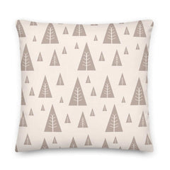 Christmas Holiday Tree Pattern Minimal Style Decorative Throw Pillow Cushion, Throw Pillows, $ 64.50, A Moment Of Now™