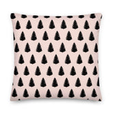 Christmas Tree Holiday Black Light Pink Decorative Throw Pillow Cushion, Pillow, $ 71.50, A Moment Of Now™