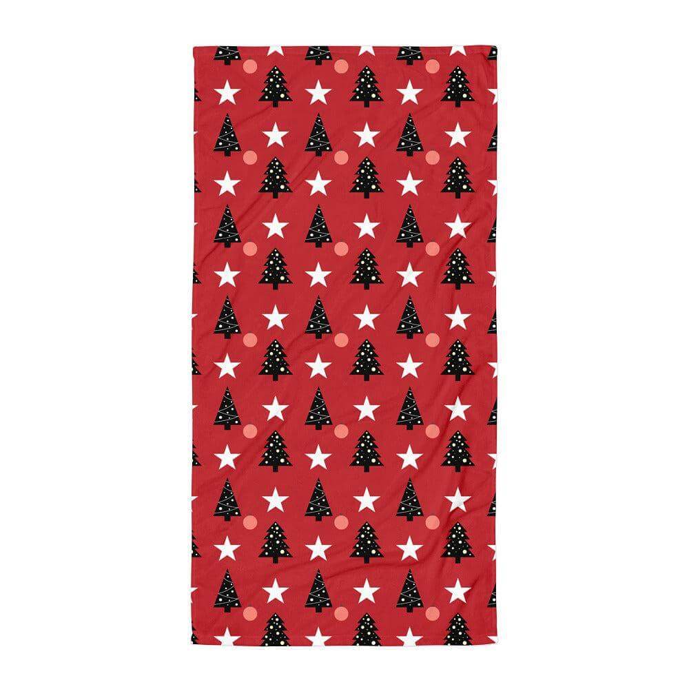 Christmas Tree Holiday Pattern Beach Bath Towel, Towel, $ 42.95, A Moment Of Now™