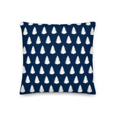 Christmas Tree Holiday White Oxford Blue Decorative Pillow Cushion, Pillow, $ 64.50, A Moment Of Now™