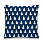 Christmas Tree Holiday White Oxford Blue Decorative Pillow Cushion, Pillow, $ 71.50, A Moment Of Now™