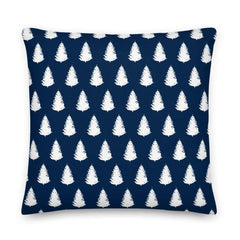 Christmas Tree Holiday White Oxford Blue Decorative Pillow Cushion, Pillow, $ 71.50, A Moment Of Now™