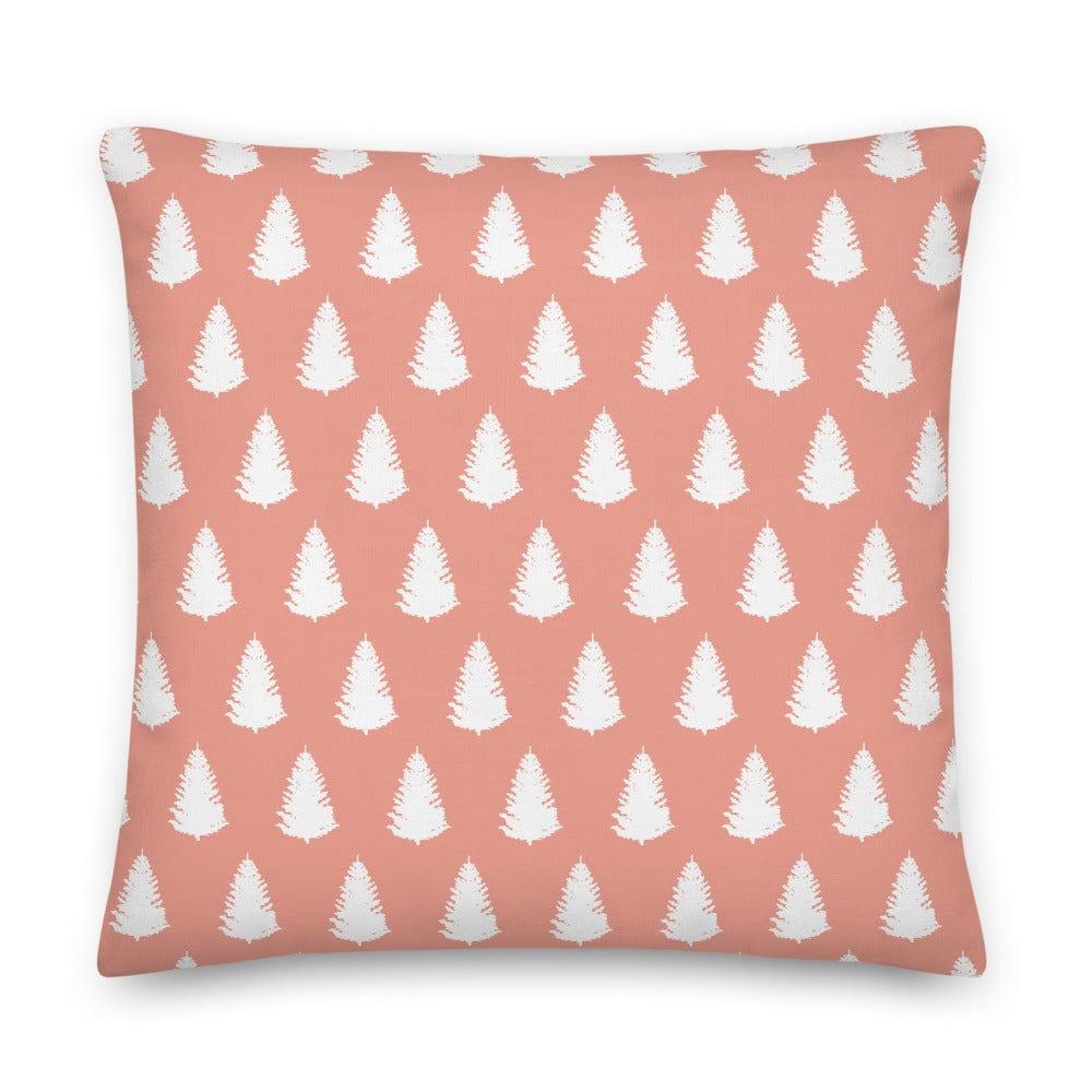 Christmas Tree Holiday White & Pink Decorative Throw Pillow Cushion, Pillow, $ 71.50, A Moment Of Now™