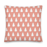 Christmas Tree Holiday White & Pink Decorative Throw Pillow Cushion, Pillow, $ 71.50, A Moment Of Now™