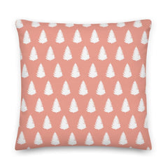 Christmas Tree Holiday White & Pink Decorative Throw Pillow Cushion, Pillow, $ 71.50, A Moment Of Now™