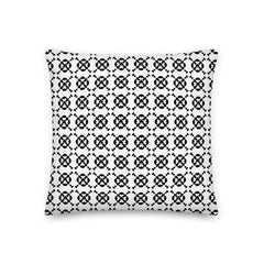 Club Pattern Black on Ivory Decorative Throw Pillow Cushion, Pillow, $ 64.50, A Moment Of Now™