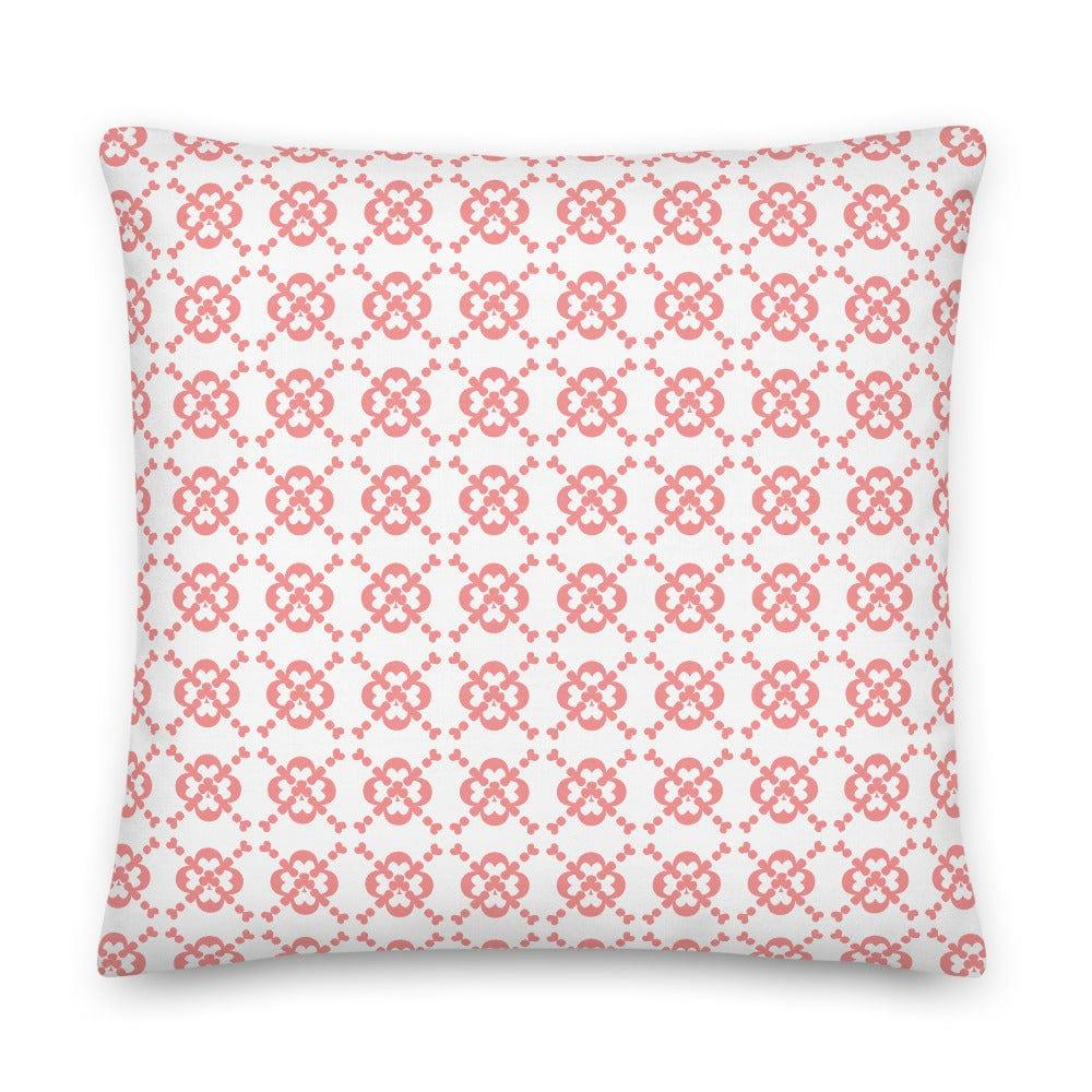 Club Pattern Blush Pink on Ivory Decorative Throw Pillow Cushion, Pillow, $ 71.50, A Moment Of Now™