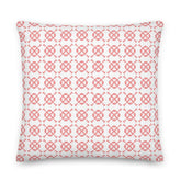 Club Pattern Blush Pink on Ivory Decorative Throw Pillow Cushion, Pillow, $ 71.50, A Moment Of Now™