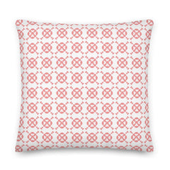 Club Pattern Blush Pink on Ivory Decorative Throw Pillow Cushion, Pillow, $ 71.50, A Moment Of Now™