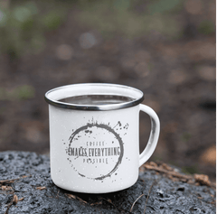 Coffee Makes Everything Possible Coffee Tea Enamel Cup Mug, Mug, $ 28.50, A Moment Of Now™