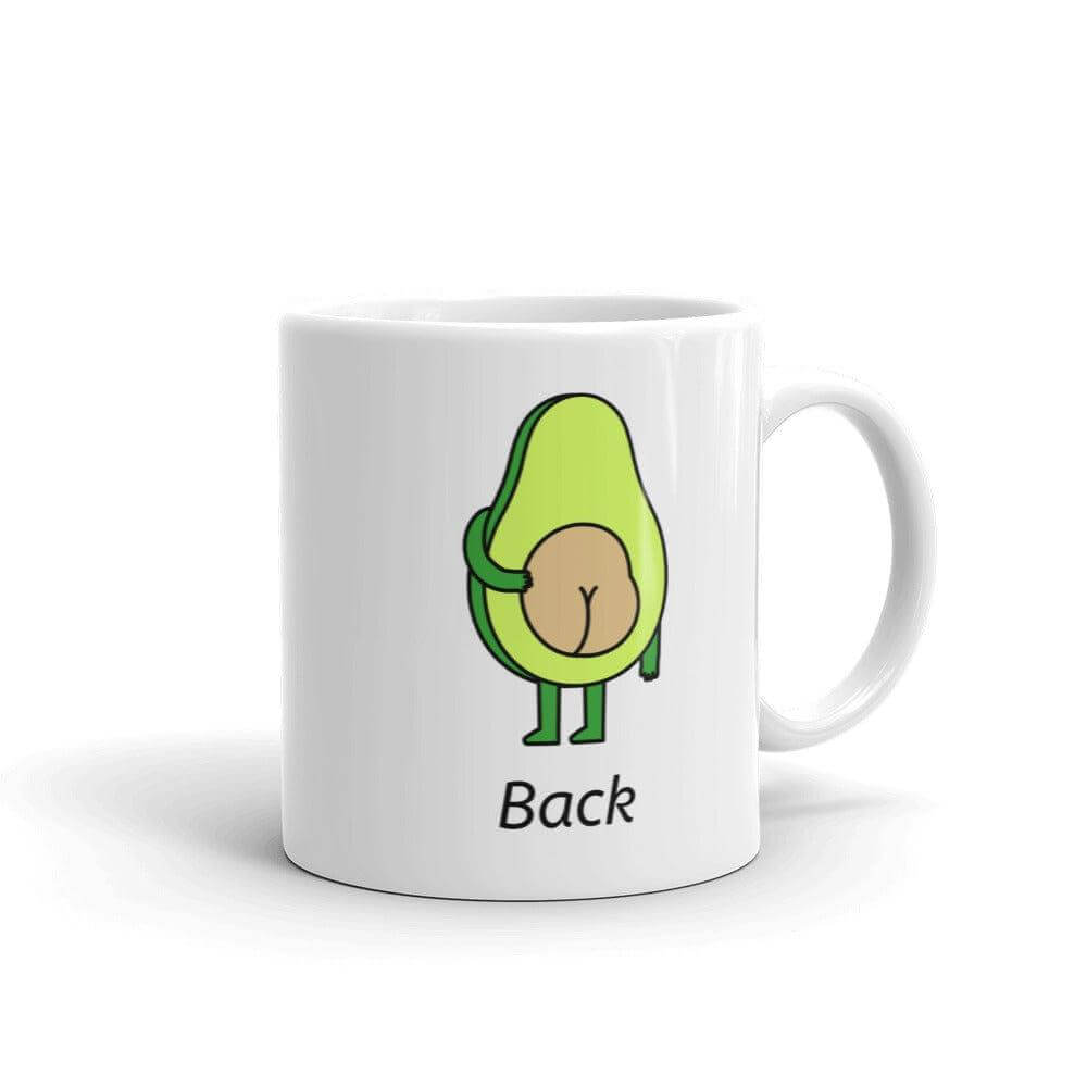 Cute Avocado Front and Back Coffee Tea Cup Mug, Mugs, $ 17.50, A Moment Of Now™