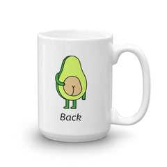 Cute Avocado Front and Back Coffee Tea Cup Mug, Mugs, $ 24.50, A Moment Of Now™
