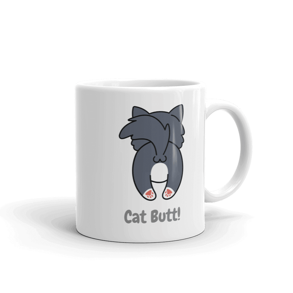 Cute Kitty Cat Butt Coffee Tea Cup Mug, Mugs, $ 17.50, A Moment Of Now™