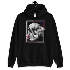 Deadly Love Skull Skeleton and Rose Unisex Hoodie, Hoodie, $ 41.24, A Moment Of Now™