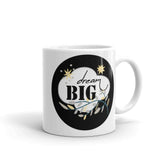 Dream Big Motivational Inspiration Quote Lifestyle White Glossy Coffee Tea Cup Mug, Mugs, $ 17.50, A Moment Of Now™