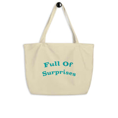 Full Of Surprises Lifestyle Statement Large Organic Tote Shopper Bag, Bags - Shopping bags, $ 39.50, A Moment Of Now™