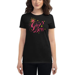 Girl Boss Women's Fashion Fit Short Sleeve T-shirt, Clothing T-shirts, $ 35.00, A Moment Of Now™