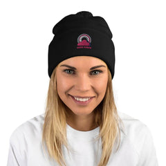 Good Vibes Pom-Pom Beanie Hat, Hats, $ 26.00, A Moment Of Now™