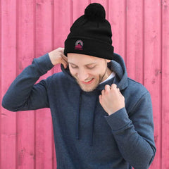 Good Vibes Pom-Pom Beanie Hat, Hats, $ 26.00, A Moment Of Now™