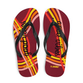 Good Vibes Waves Unisex Flip-Flops Sandals - Red, Flip Flops, $ 30.95, A Moment Of Now™